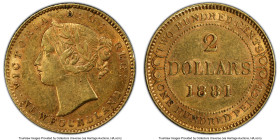 Newfoundland. Victoria gold 2 Dollars 1881 AU Details (Scratch) PCGS, London mint, KM5. HID09801242017 © 2024 Heritage Auctions | All Rights Reserved