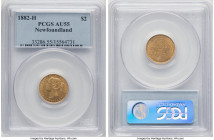 Newfoundland. Victoria gold 2 Dollars 1882-H AU55 PCGS, Heaton mint, KM5. HID09801242017 © 2024 Heritage Auctions | All Rights Reserved