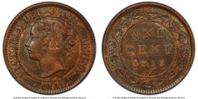 Victoria Cent 1858 AU Details (Cleaned) PCGS, London mint, KM1. Medal Alignment. HID09801242017 © 2024 Heritage Auctions | All Rights Reserved