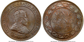 Edward VII Cent 1907 MS64 Brown NGC, London mint, KM8. HID09801242017 © 2024 Heritage Auctions | All Rights Reserved