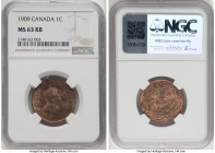 Edward VII Cent 1909 MS63 Red and Brown NGC, Ottawa mint, KM8. HID09801242017 © 2024 Heritage Auctions | All Rights Reserved