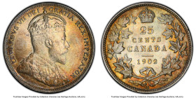 Edward VII 25 Cents 1902-H MS62 PCGS, Heaton mint, KM11. HID09801242017 © 2024 Heritage Auctions | All Rights Reserved