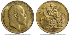 Edward VII gold Sovereign 1910-C AU53 PCGS, Ottawa mint, KM14, S-3970. HID09801242017 © 2024 Heritage Auctions | All Rights Reserved