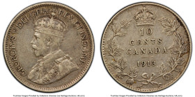 George V 10 Cents 1913 XF40 PCGS, Ottawa mint, KM23. Broad Leaves. HID09801242017 © 2024 Heritage Auctions | All Rights Reserved