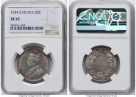 George V 50 Cents 1914 XF45 NGC, Ottawa mint, KM25. HID09801242017 © 2024 Heritage Auctions | All Rights Reserved