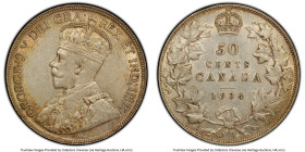 George V 50 Cents 1934 AU53 PCGS, Royal Canadian mint, KM25a. HID09801242017 © 2024 Heritage Auctions | All Rights Reserved