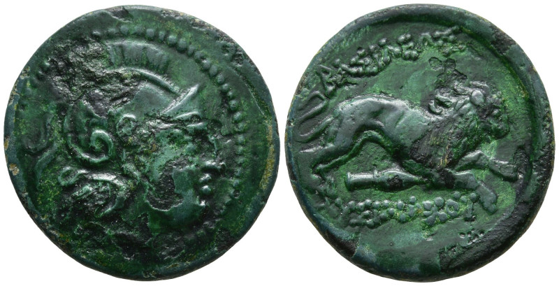 KINGS of THRACE. Lysimachos (Circa 305-281 BC). Lysimacheia
AE Bronze (17.2mm 4...