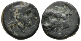 TROAS. Kebren (Circa 400-387 BC)
AE Bronze (9.5mm 0.98g)
Obv: Laureate head of Apollo right.
Rev: Head of ram right.