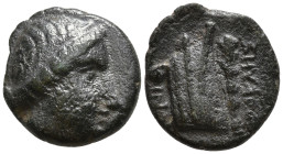CARIA. Knidos. (Circa 300-200 BC)
AE Bronze (12.4mm 1.7g)
Obv: Head of Aphrodite right
Rev: Prow right, club below