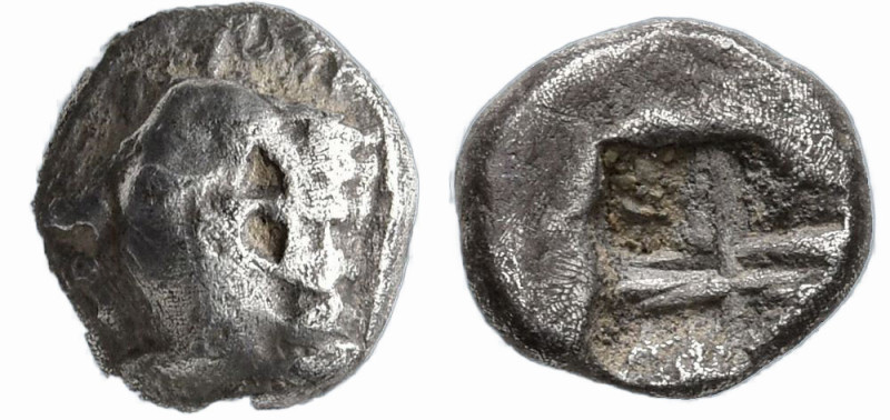 IONIA. Kolophon (?). (Late 6th century BC).
1/24 Stater or Hemiobol (6.3mm 0.46...