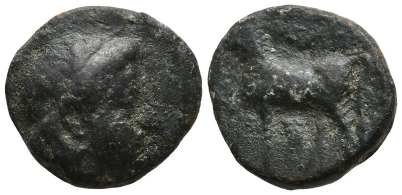 MYSIA. Miletopolis (Circa 4th century BC)
AE Bronze (10.3mm 1.17g)
Obv: Laurea...