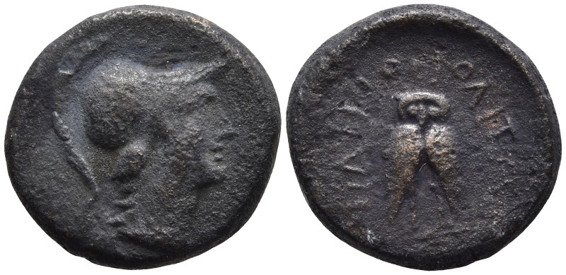 MYSIA. Miletopolis. (2nd-1st centuries BC).
AE Bronze (17.9mm 5.61g)
Obv: Helm...