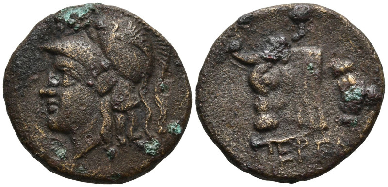 MYSIA. Pergamon. (Circa 310-282 BC).
AE Bronze (17.4mm 3.72g)
Obv: Head of Ath...