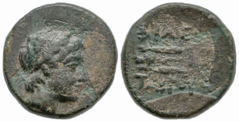 KINGS OF PERGAMON. Philetairos (281-263 BC)
AE Bronze (11.5mm 0.99g)
Obv: Laur...