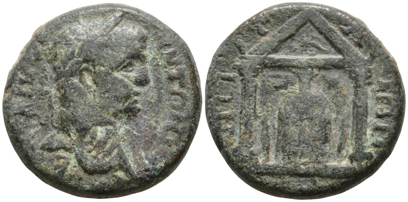 PAMPHYLIA. Perge. Caracalla (198-217 AD)
AE Bronze (24mm 12.12g)
Obv: Laureate...