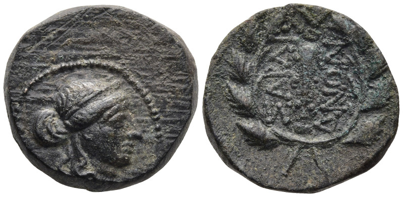 LYDIA. Sardes. (Circa 2nd-1st centuries BC)
AE Bronze (15.2mm 3.4g)
Obv: Laureat...