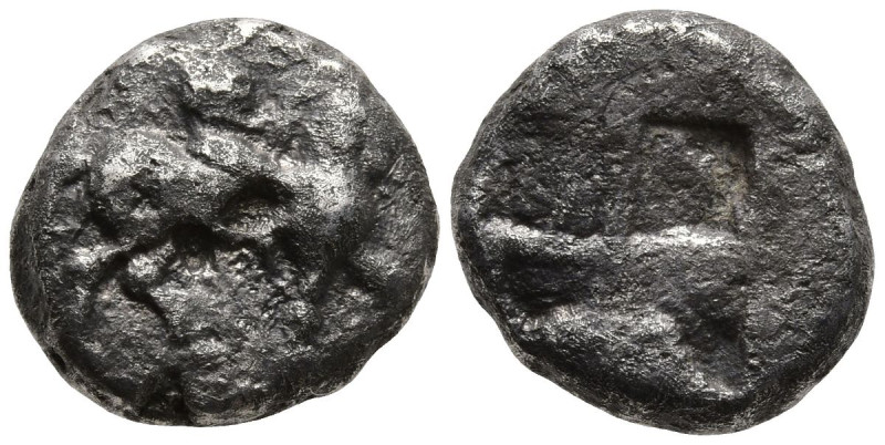 THRACO-MACEDONIAN REGION. Uncertain. (5th century BC).
AR Tetrobol (11.8mm 2.48...