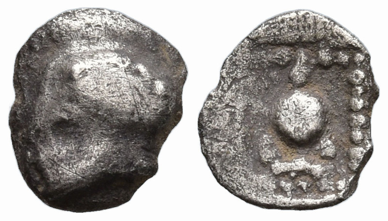 ASIA MINOR. Uncertain mint. (5th century BC).
AR Tetartemorion (6mm 0.16g)
Obv...