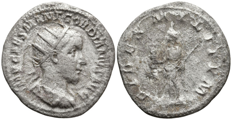 Gordian III (238-244 AD). Rome
AR Antoninianus (29.8mm 3.18g)
Obv: Radiate, dr...