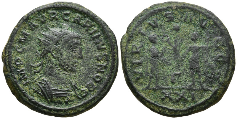 Carinus (282-283 AD). Antioch
AE Antoninianus (17.8mm 4.06g)
Obv: IMP C M AVR ...