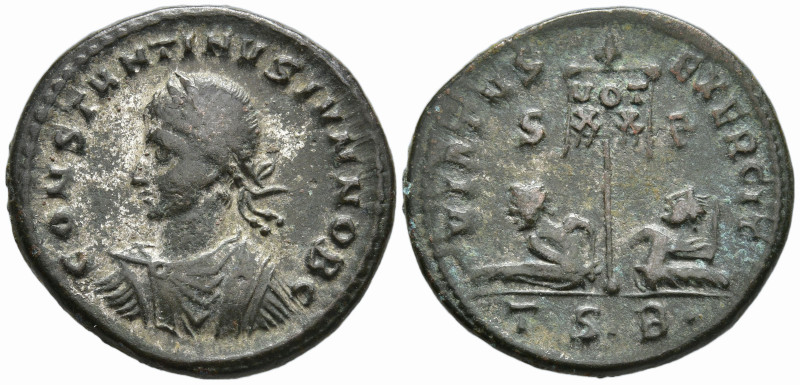 Constantine II, as Caesar (317-337 AD). Thessalonica
AE Follis (19.6mm 3.37g)
...