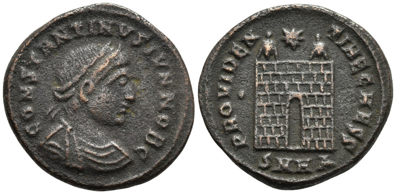 Constantine II, as Caesar (317-337 AD). Heraclea
AE Follis (18.5mm 2.94g)
Obv:...