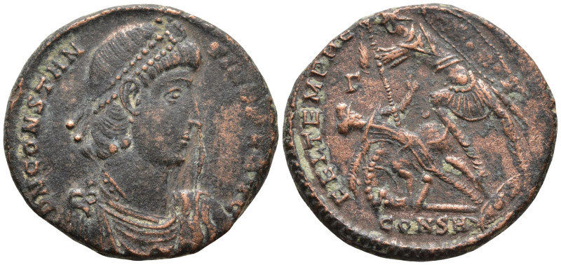 Constantius II (337-361 AD). Constantinople
AE Follis (21.64mm 5.78g)
Obv: DN ...