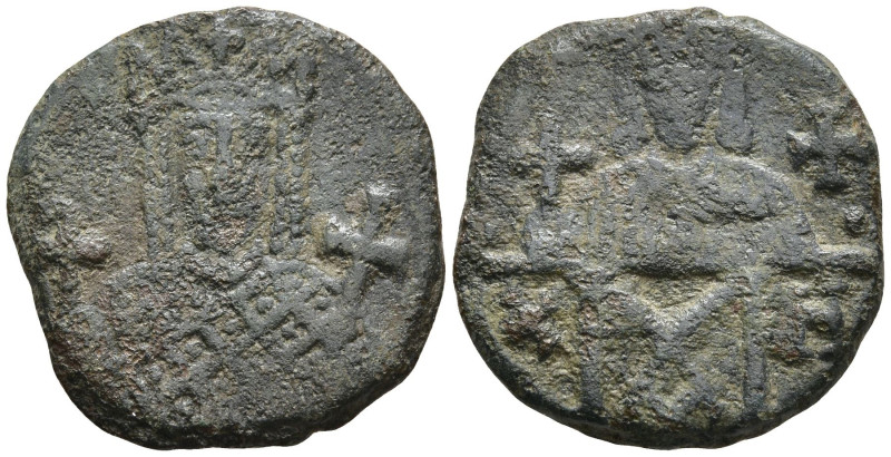 Constantine VI with Irene (780-797 AD). Constantinople
AE Follis (18.9mm 3.19g)...