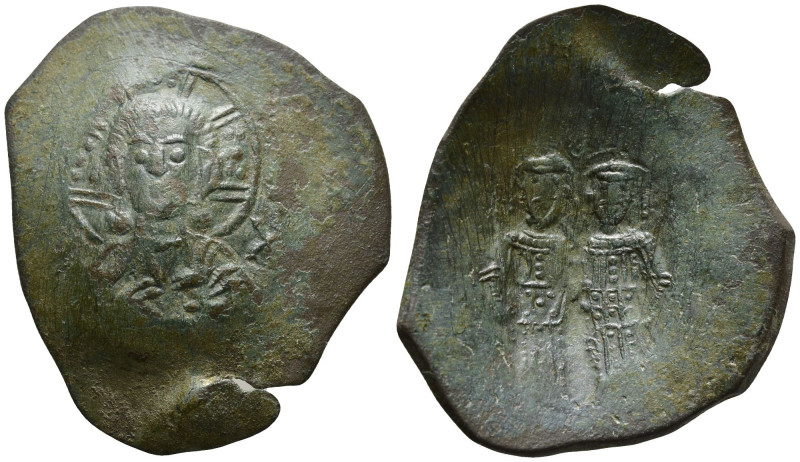 Alexius III Angelus-Comnenus (1195-1203 AD). Constantinople
AE Trachy (32.1mm 2...