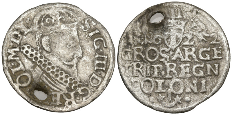 POLAND. Sigismund III Vasa (1587-1632 AD).
AR Silver (20.3mm 1.64g)