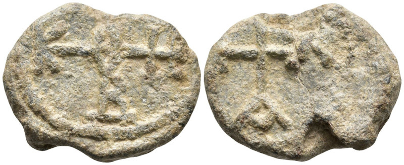 Byzantine Lead Seal
(7.26g 21.3mm diameter)