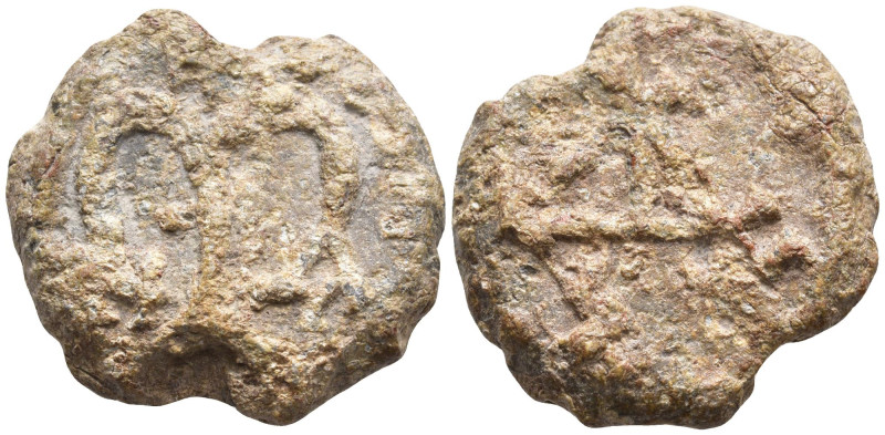 Byzantine Lead Seal
(8.3g 21mm diameter)