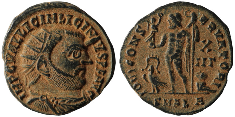 Licinius I. (AD 308-324) Alexandria
AE Follis (16mm, 3,03g)

Artificial sandpati...