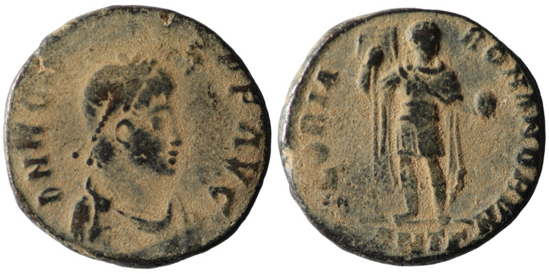 Arcadius (383-408 AD). Antioch
AE Follis (20mm, 5,46g)

Artificial sandpatina