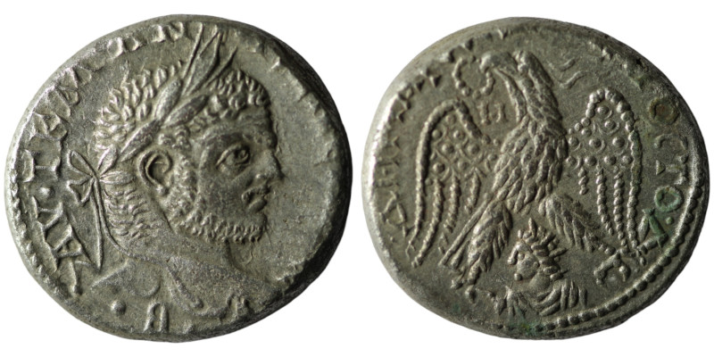 SYRIA, Seleucis and Pieria. Caracalla (AD 198-217)
BI Tetradrachm (25mm, 13,06g)