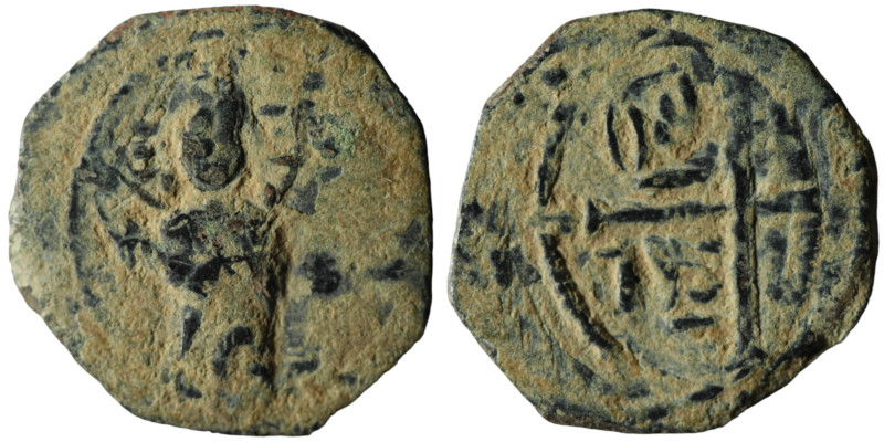 CRUSADERS. Tancred, regent (AD 1101-1112). Antioch 
AE Follis (18mm, 3,99g)