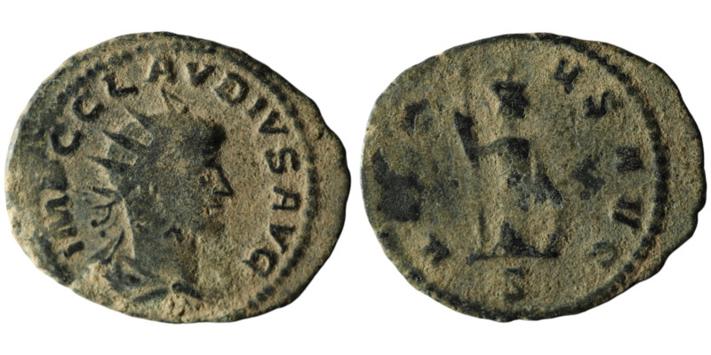 Claudius II Gothicus (268-270 AD). Antioch
AE Antoninianus (21mm, 2,57g)

Artifi...