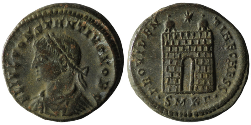 Constantius II, Caesar (324-337 AD). Kyzikos
AE Follis (19mm, 3,91g)