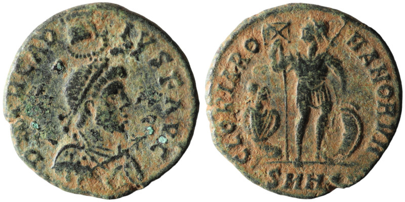 Arcadius (383-408 AD). Heraclea
AE Follis (21mm, 4,33g)

Artificial sandpatina