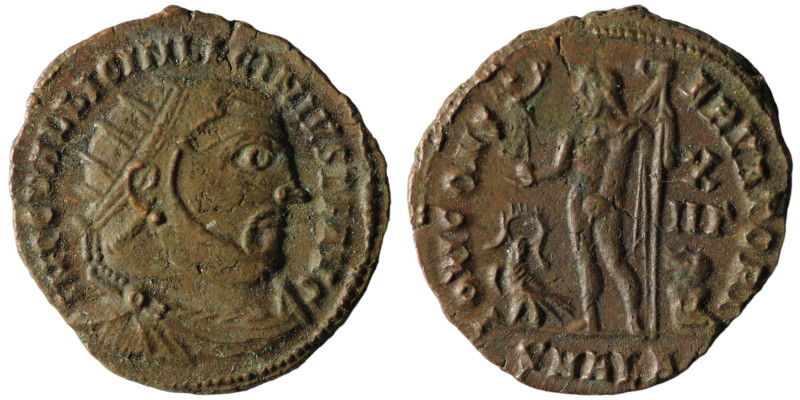 Licinius I (AD 308-324). Alexandria
AE Follis (20mm, 3,28g)