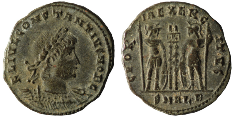 Constantius II caesar (337-347 AD). Alexandria
AE Follis 18mm, 2,77g