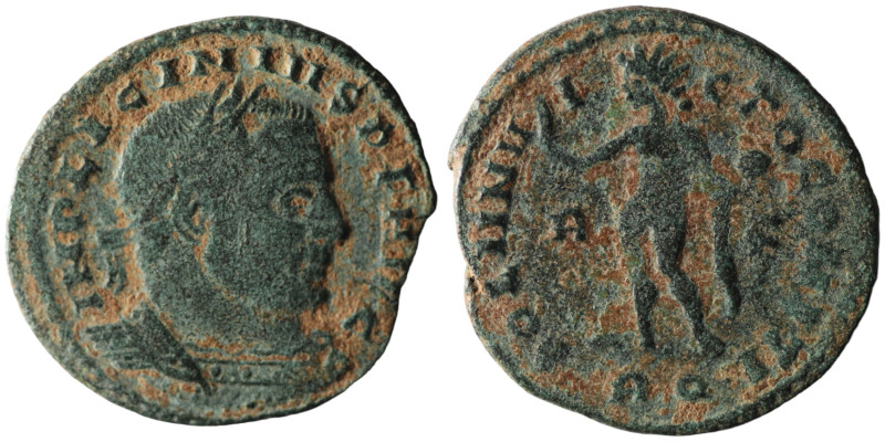 Licinius I (308-324 AD). Aquileia 
AE Follis (21mm, 3,06g)

Artificial sandpatin...