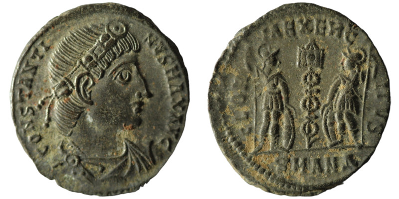 Constantius I (307/10-337 AD). Antioch.
AE Follis (15mm, 1,05g)