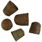 Ancient 5 pieces thimble