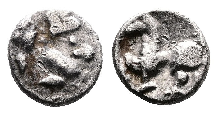 Middle Danube Tribes, AR Obol (8mm, 0,44g.). 'Kapostaler' type 2nd.-1st. Century...