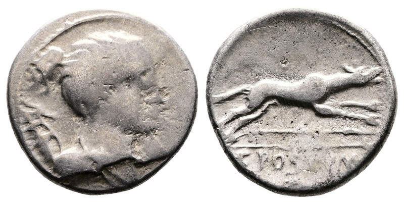 C. Postumius, after 73 BC. Contemporary imitation of Republican AR Denarius (18m...