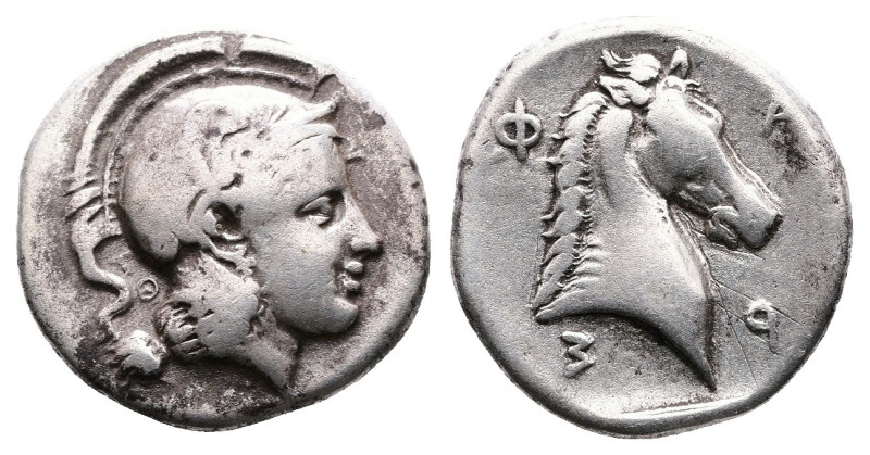 Thessaly, Pharsalos, late 5th.-mid 4th. Century BC. AR Hemidrachm (15mm, 2.99 g....