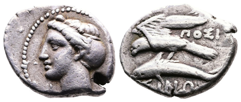 Paphlagonia, Sinope, AR Drachm (21mm, 5,89g.). Posi-, magistrate. Circa 330-300 ...