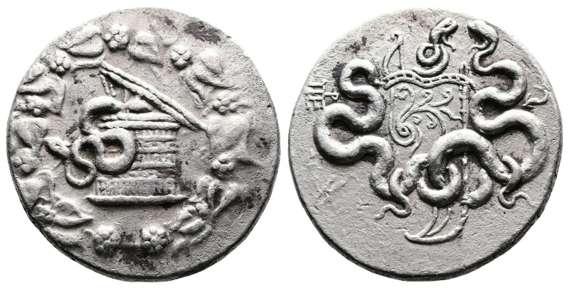 Mysia, Pergamon, circa 166-67 BC. AR Cistophoric Tetradrachm (27 mm, 12.3 g.). C...