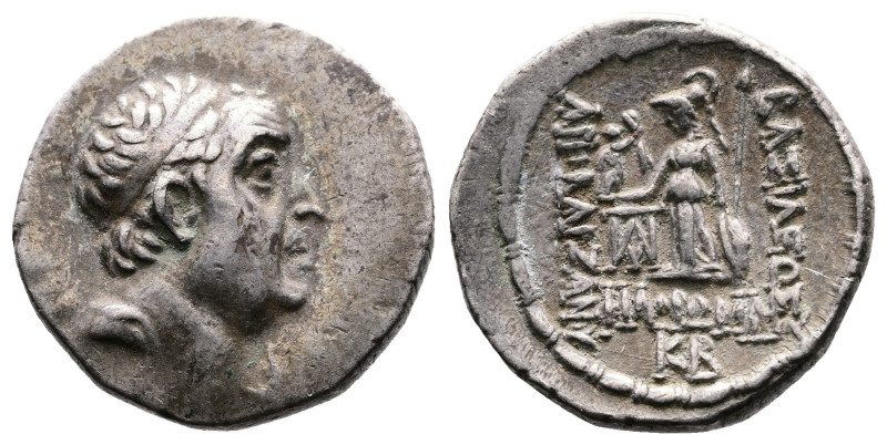 Kings of Cappadocia, Ariobarzanes I Philoromaios, 96-63 BC. AR Drachm (18 mm, 4,...